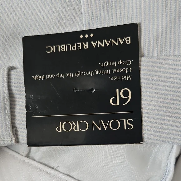 Banana Republic White Sloan Crop Pants - Picture 9 of 11